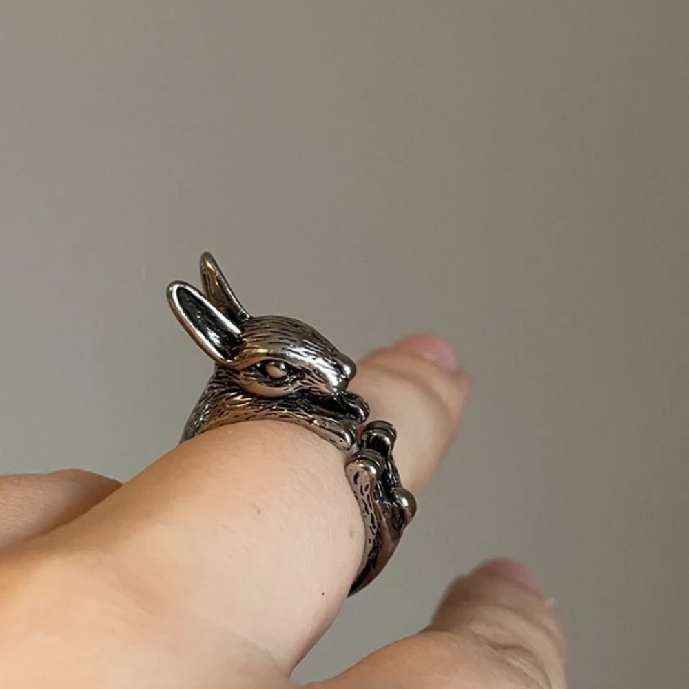 Rubie's Silver Bunny Wrap Ring